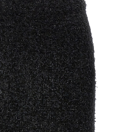 Balenciaga Black Cotton Midi Skirt