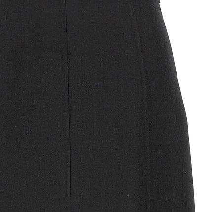 Ermanno Scervino Black Virgin Wool Mini Skirt