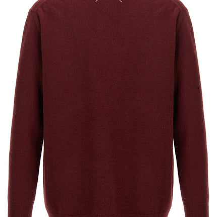 Maison Margiela Bordeaux Wool Cardigan