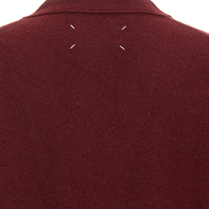Maison Margiela Bordeaux Wool Cardigan