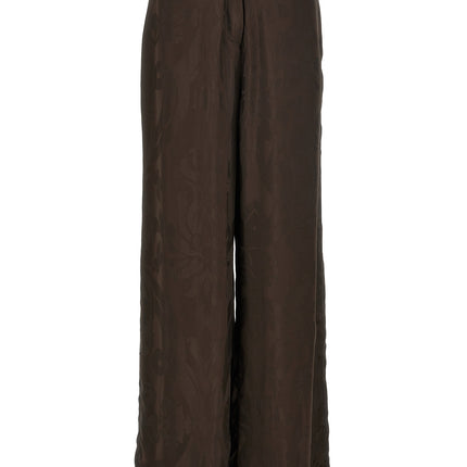 F.R.S. - FOR RESTLESS SLEEPERS Brown Viscose Casual Pants
