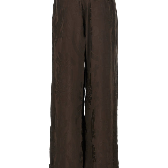 F.R.S. - FOR RESTLESS SLEEPERS Brown Viscose Casual Pants
