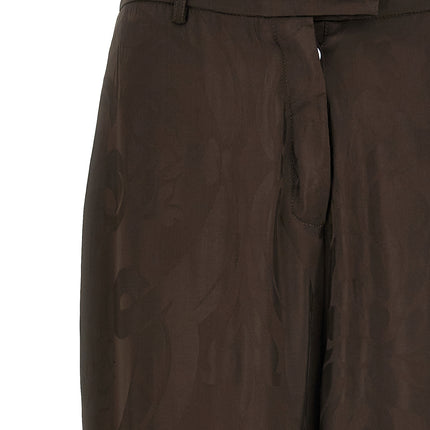 F.R.S. - FOR RESTLESS SLEEPERS Brown Viscose Casual Pants