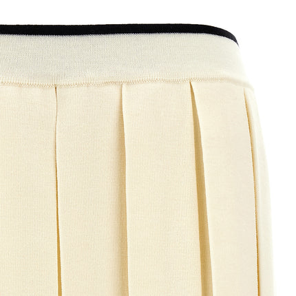 Thom Browne White Virgin Wool Long Skirt