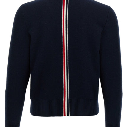 Thom Browne Blue Virgin Wool Cardigan