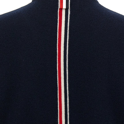 Thom Browne Blue Virgin Wool Cardigan