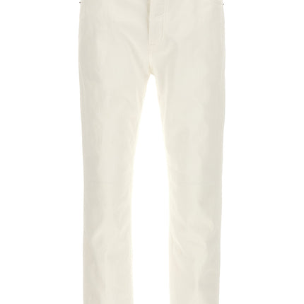Department 5 White Cotton Straight-Leg Jeans