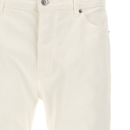 Department 5 White Cotton Straight-Leg Jeans