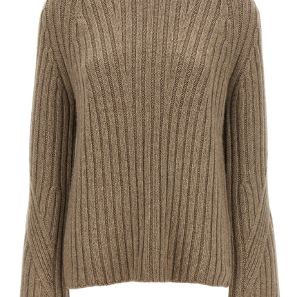 Khaite Beige Cashmere Cardigan
