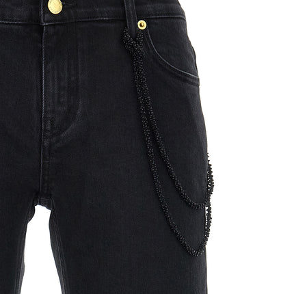 Darkpark Black Cotton Straight-Leg Jeans