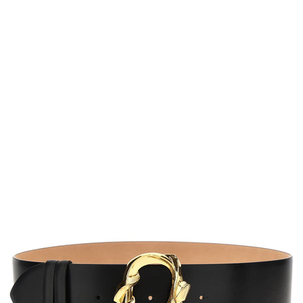 Alexander McQueen Black Cowhide Regular Belt