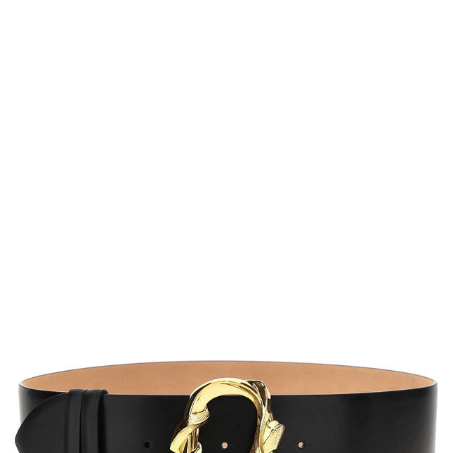 Alexander McQueen Black Cowhide Regular Belt