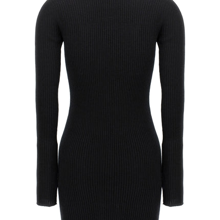 Courrèges Black Cotton Short Dress