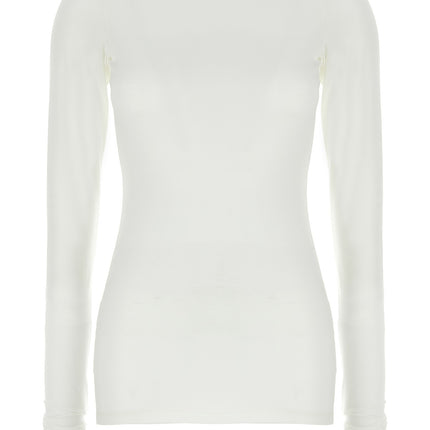 Darkpark White Polyester Long Sleeve T-Shirt