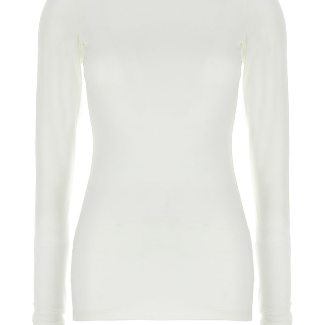 Darkpark White Polyester Long Sleeve T-Shirt