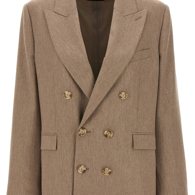 The Andamane Beige Viscose Blazer