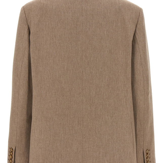 The Andamane Beige Viscose Blazer