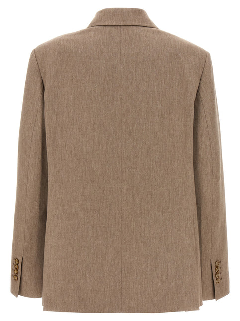 The Andamane Beige Viscose Blazer