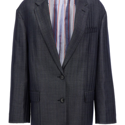 Etro Blue Wool Blazer