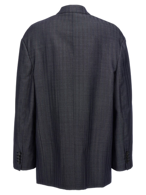 Etro Blue Wool Blazer
