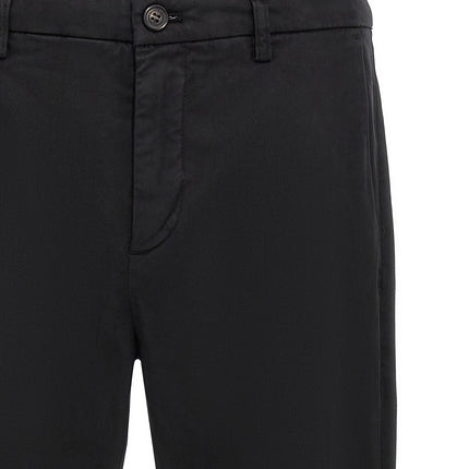Department 5 Black Cotton Casual Pants