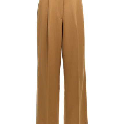 THELATEST Brown Polyester Pants