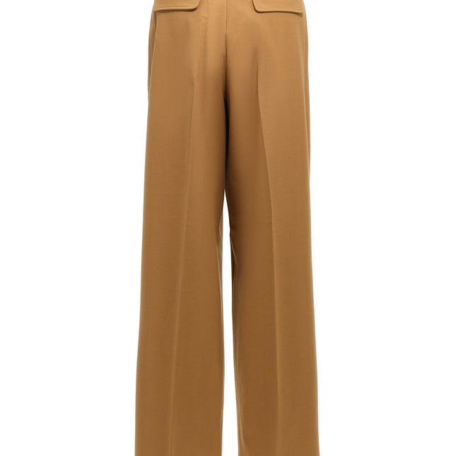 THELATEST Brown Polyester Pants