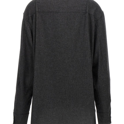 The Andamane Gray Wool Blouse
