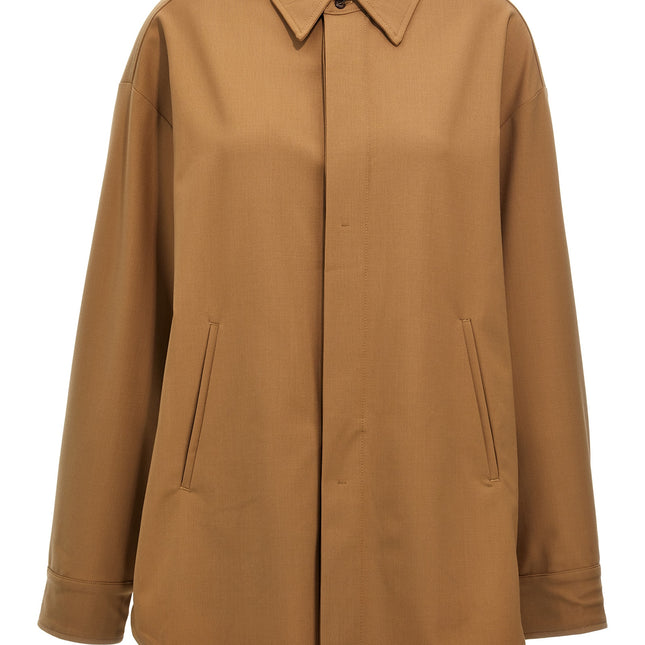 THELATEST Brown Polyester Blouse
