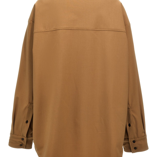 THELATEST Brown Polyester Blouse