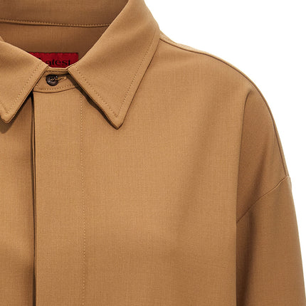 THELATEST Brown Polyester Blouse