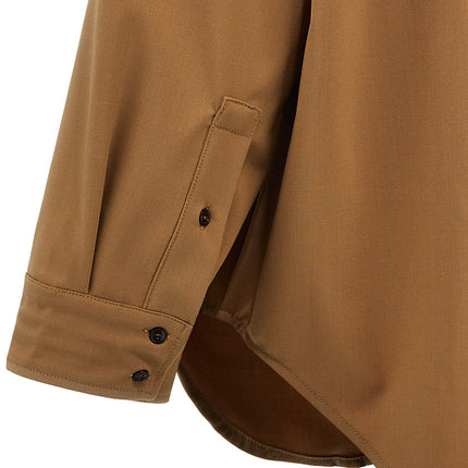 THELATEST Brown Polyester Blouse