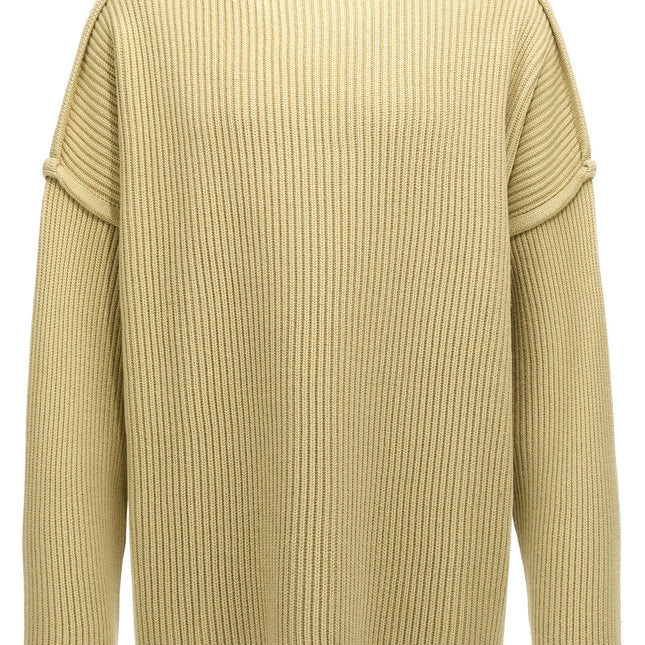 Jil Sander Bicolor Wool Cardigan
