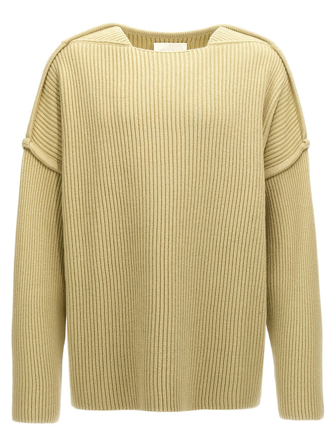 Jil Sander Bicolor Wool Cardigan