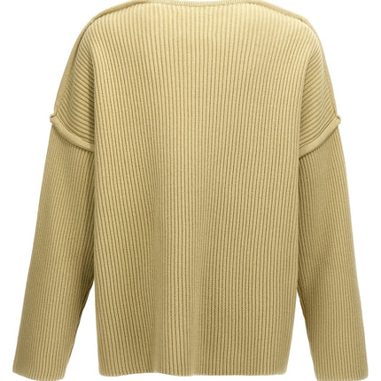 Jil Sander Bicolor Wool Cardigan