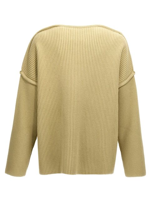 Jil Sander Bicolor Wool Cardigan