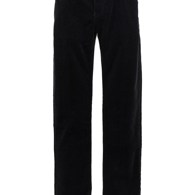 Saint Laurent Black Cotton Casual Pants