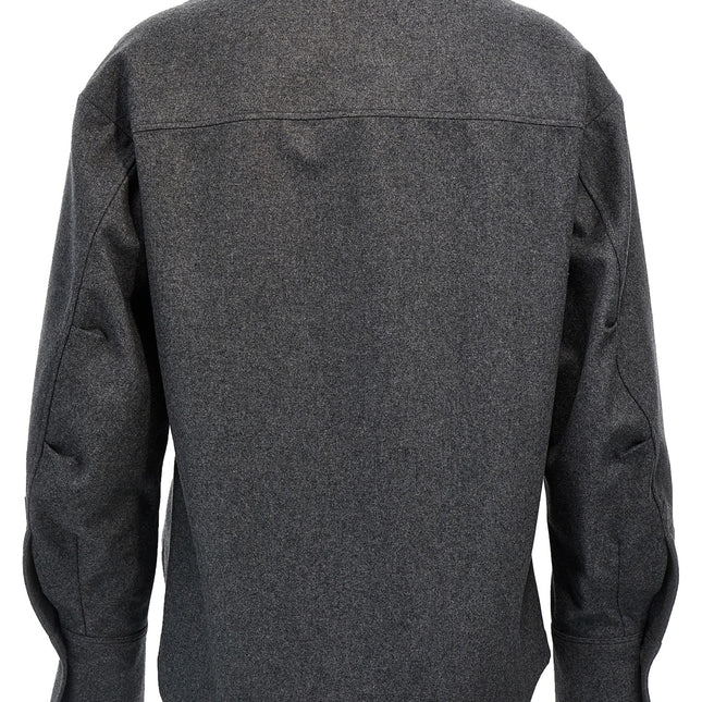 The Attico Gray Wool Blouse