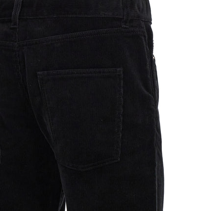 Saint Laurent Black Cotton Casual Pants