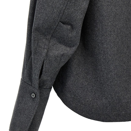 The Attico Gray Wool Blouse