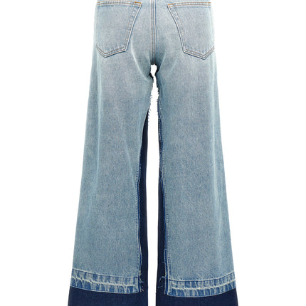 MM6 Maison Margiela Blue Cotton Flared Jeans