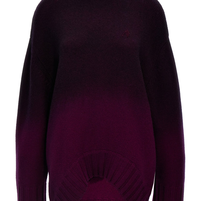 The Attico Purple Wool Short Dress
