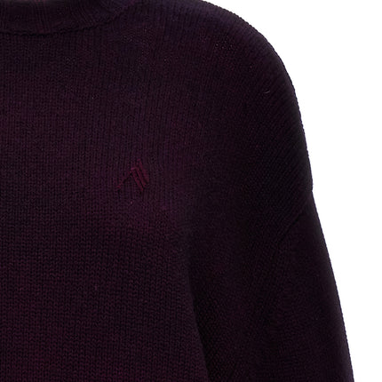 The Attico Purple Wool Short Dress