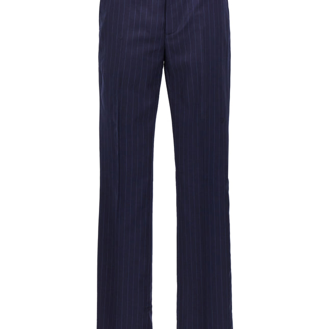Givenchy Blue Wool Dress Pants
