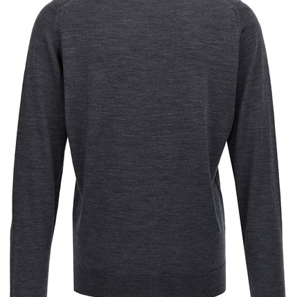 JOHN SMEDLEY Gray Wool Cardigan