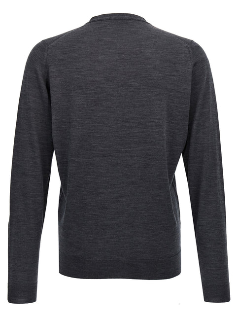 JOHN SMEDLEY Gray Wool Cardigan
