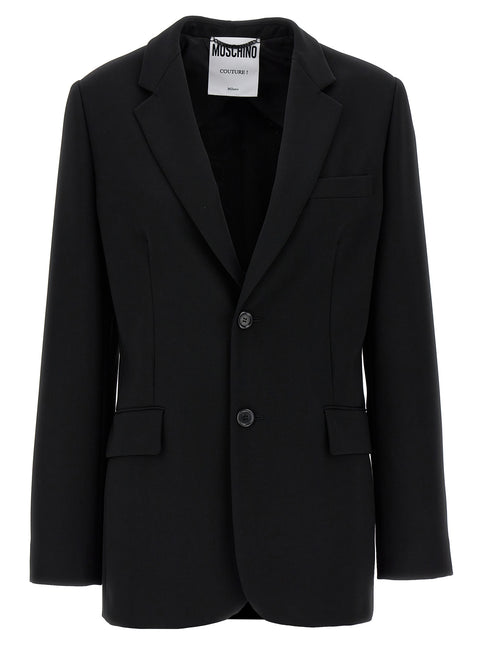 Moschino Black Polyester Blazer