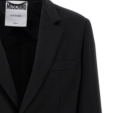 Moschino Black Polyester Blazer