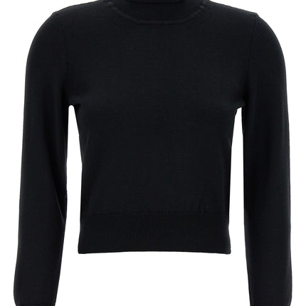 ANTONINO VALENTI Black Merino Wool Cardigan