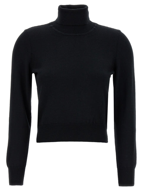 ANTONINO VALENTI Black Merino Wool Cardigan